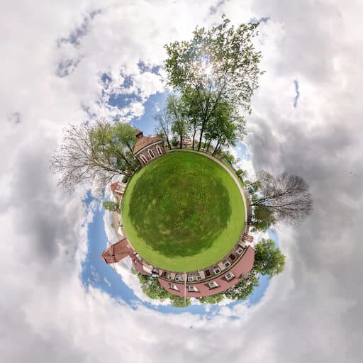 Ländliches 360 Grad Video Beispiel.
