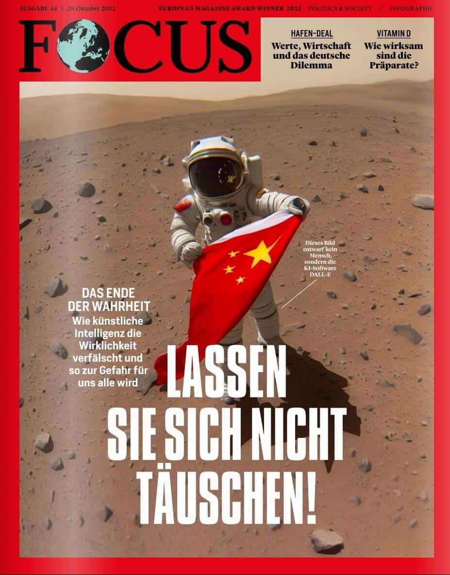 Cover der Focus-Ausgabe 44 vom 29.10.2022.