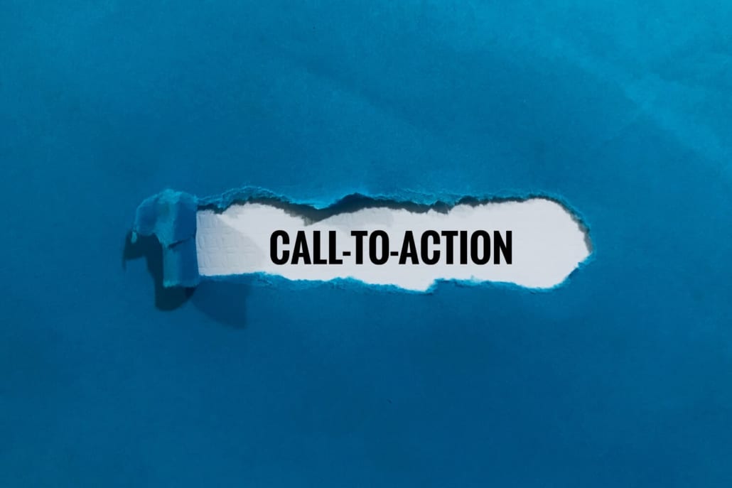 Call to Action für Video Landing Page.
