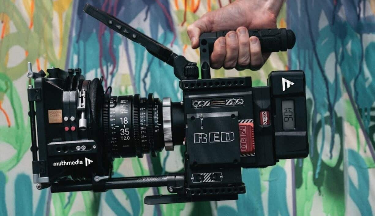 Eine Kamera aus der Produktvideo Produktion von muthmedia aus Frankfurt.