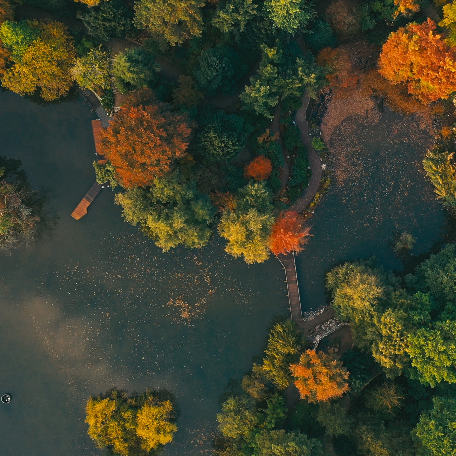 A drone recording used in an imagefilm.
