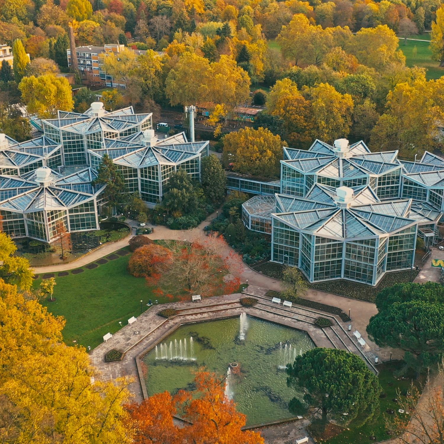 A drone recording of a location from above.