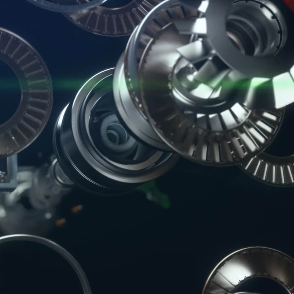 3D-Visualisierung einer Industriepumpe