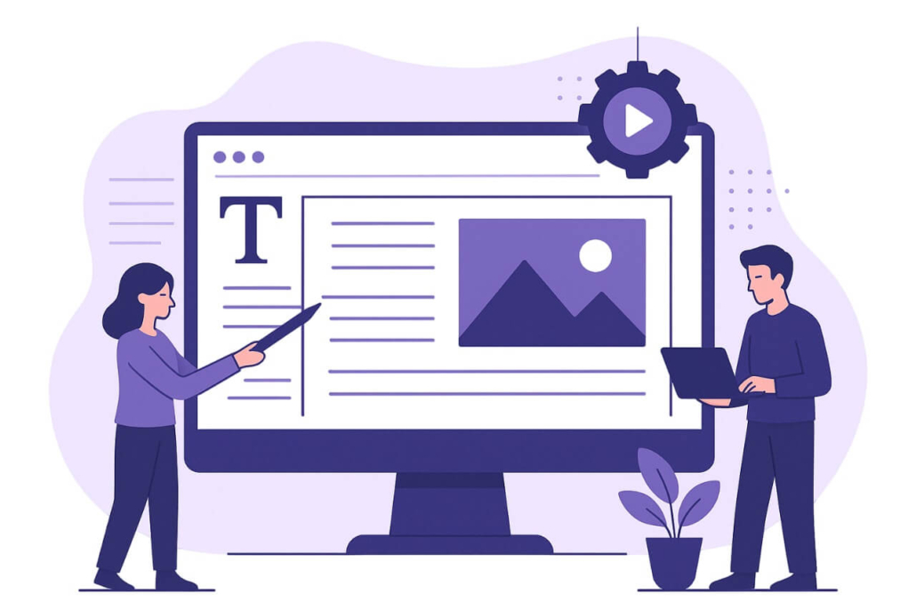 Texte, Videos und Grafiken von der Webdesign Agentur muthmedia.