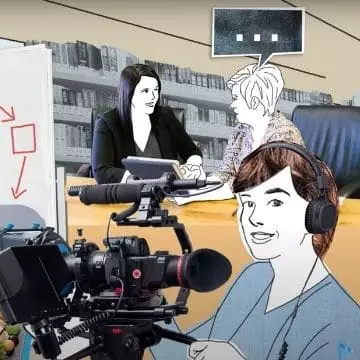 Erklärvideo Collagen-Stil