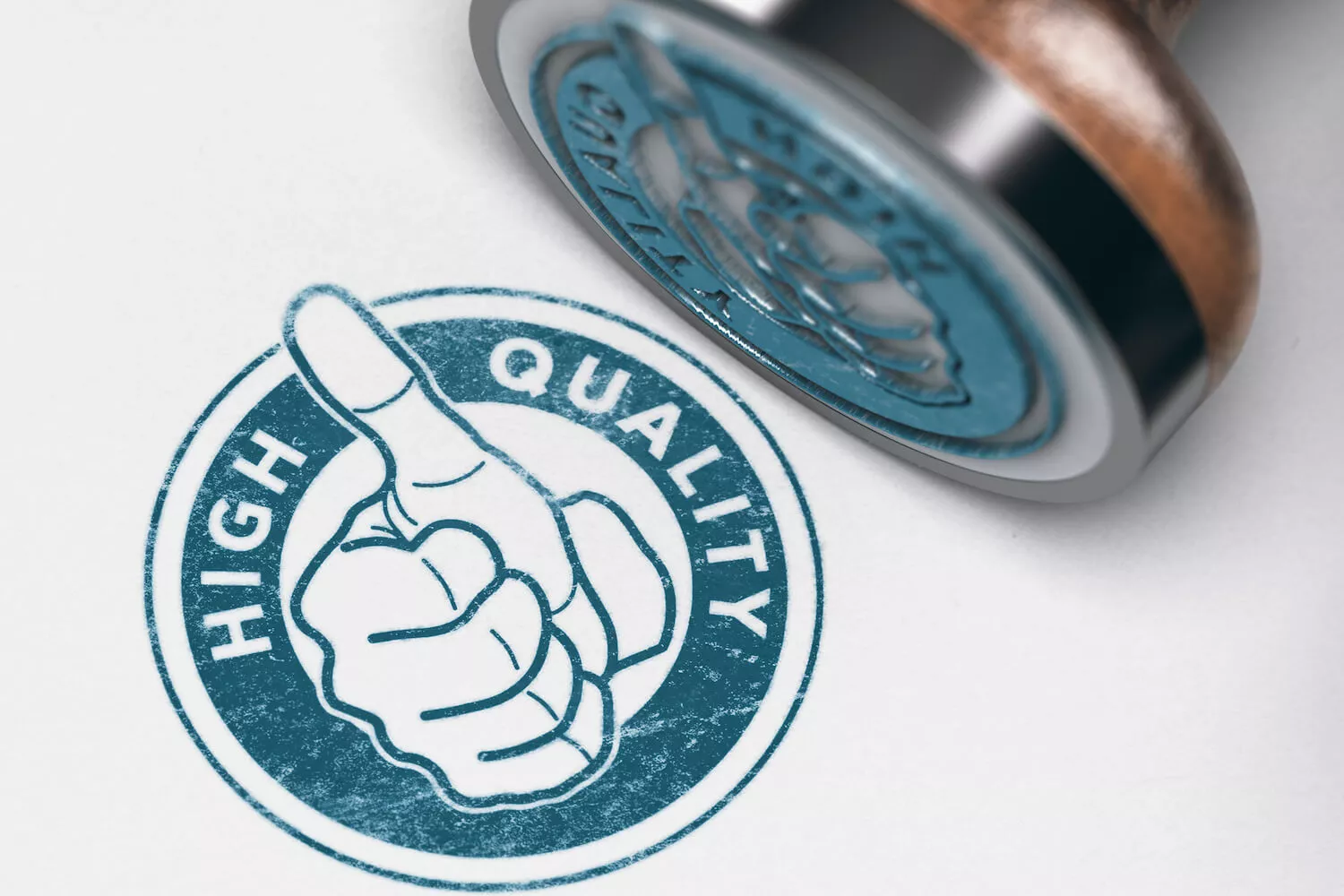 Ein Stempel, der die hohe Qualität eines Erklärvideo Drehbuch versichert.