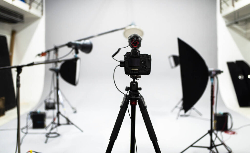 Das professionelle Setup eines Livestreamdrehs.