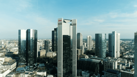 Drohnenaufnahmen von Frankfurt